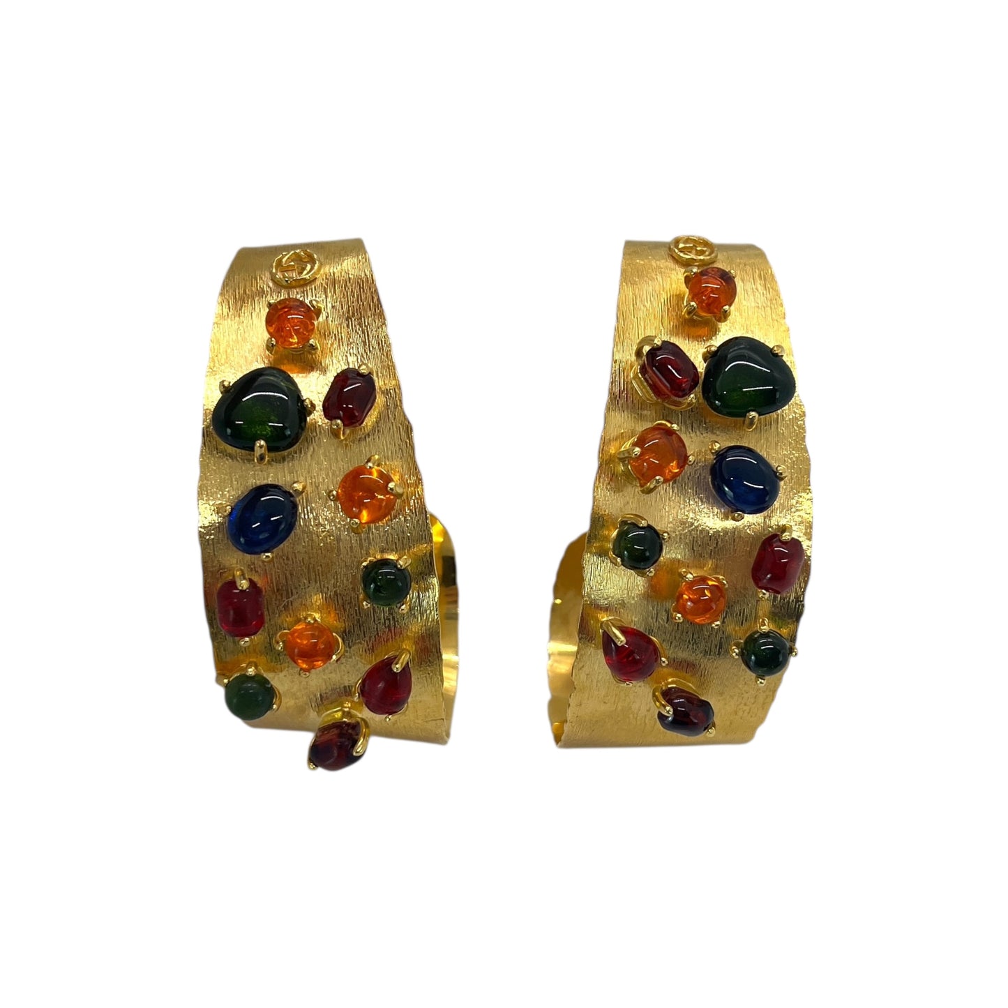 Gucci Stone Hoop Earrings