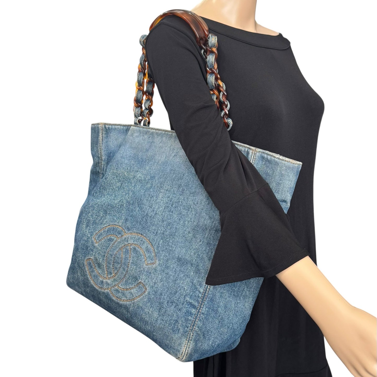 Chanel Vintage Denim Tote Bag