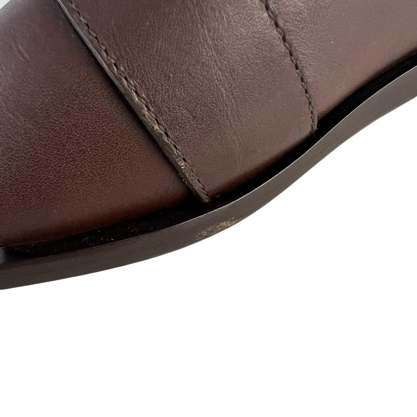 Gucci Leather Web Sandals