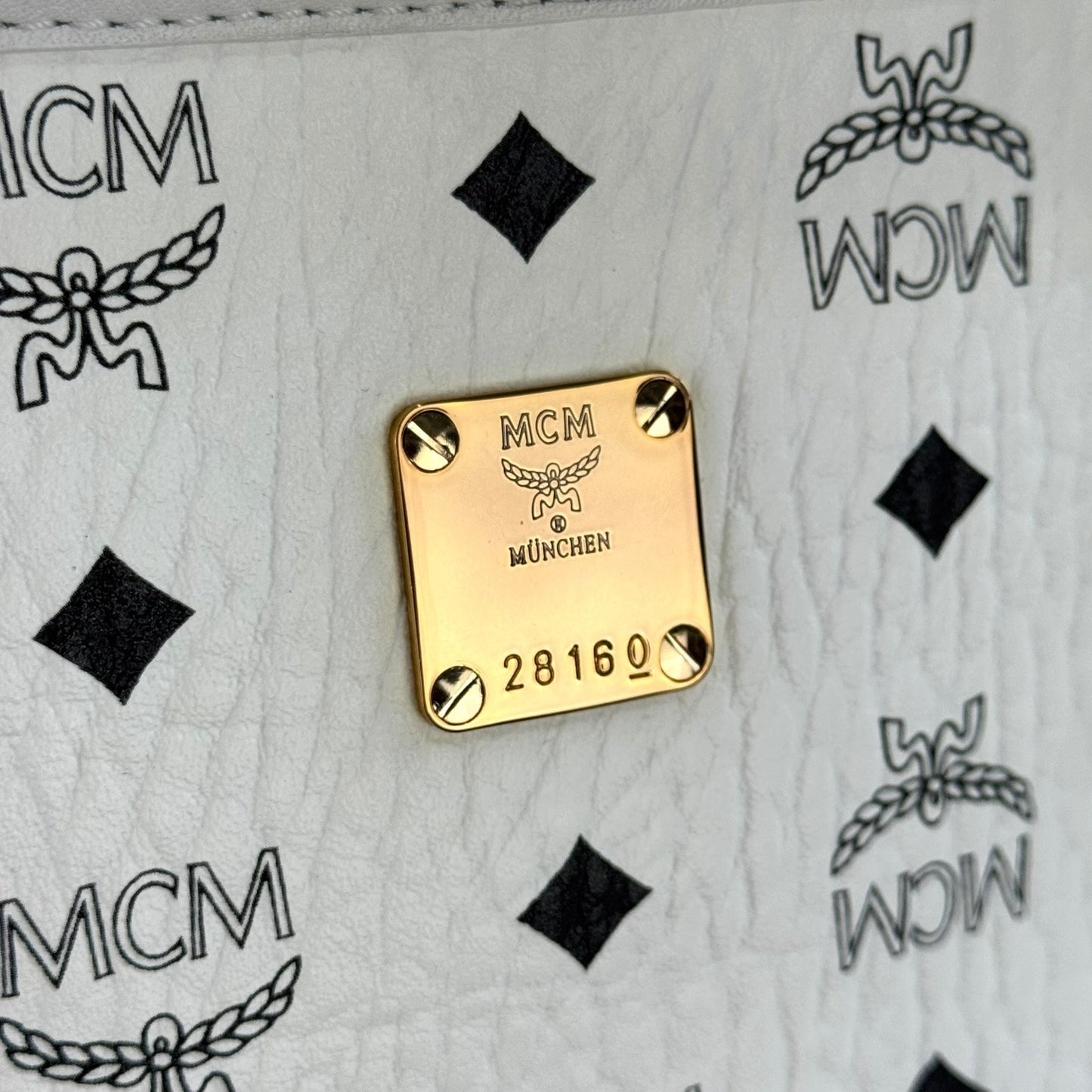 MCM Monogram Victory Patch Anya Zip Tote & Pochette