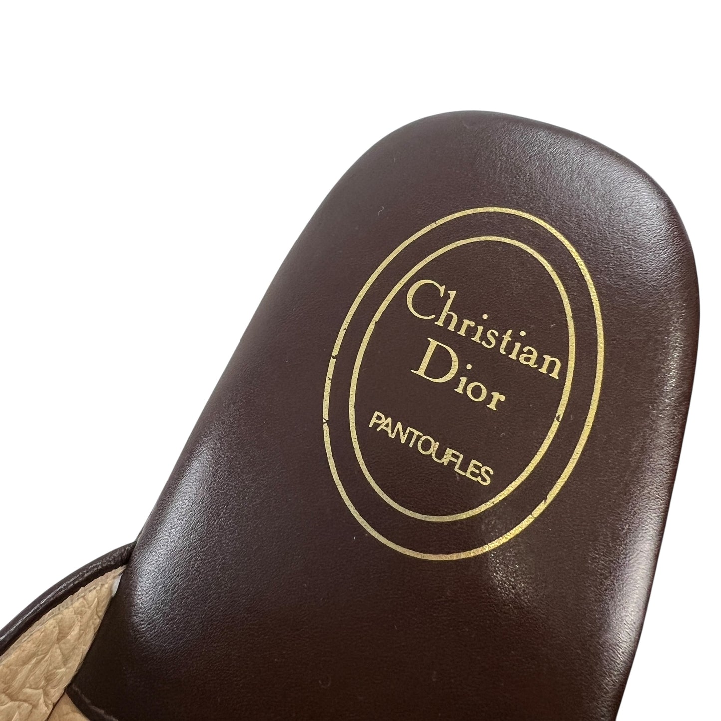 Dior Vintage Trotter Slippers