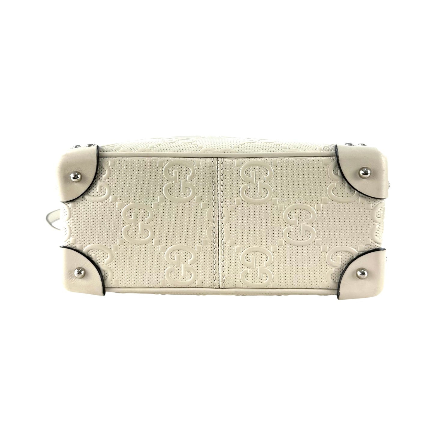 Gucci Ivory GG Embossed Shoulder Bag