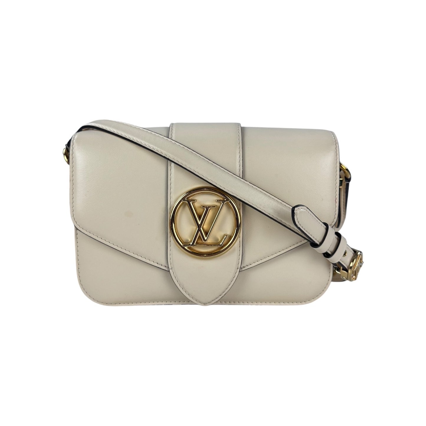 Louis Vuitton Smooth Calfskin Pont 9 Shoulder Bag