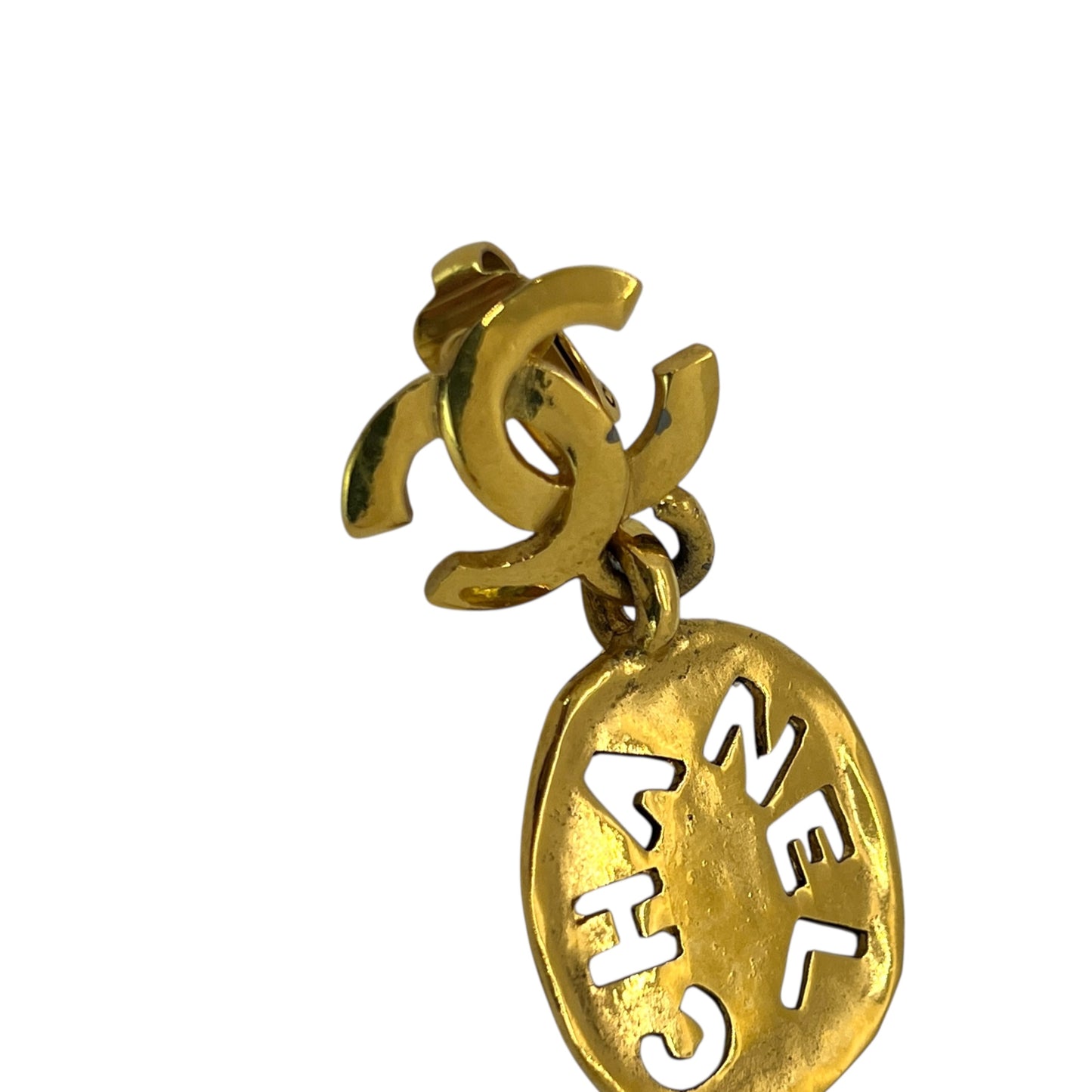 Chanel Vintage Plate Earrings