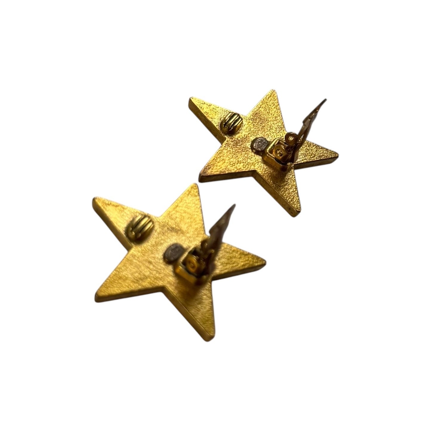 Chanel Vintage CC Star Earrings
