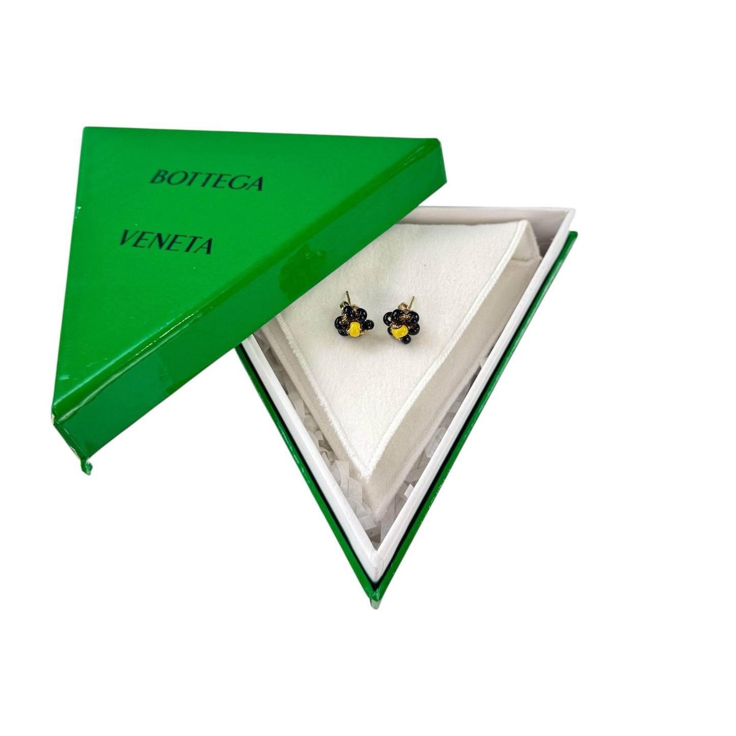 Bottega Veneta Beaded Flower Earrings
