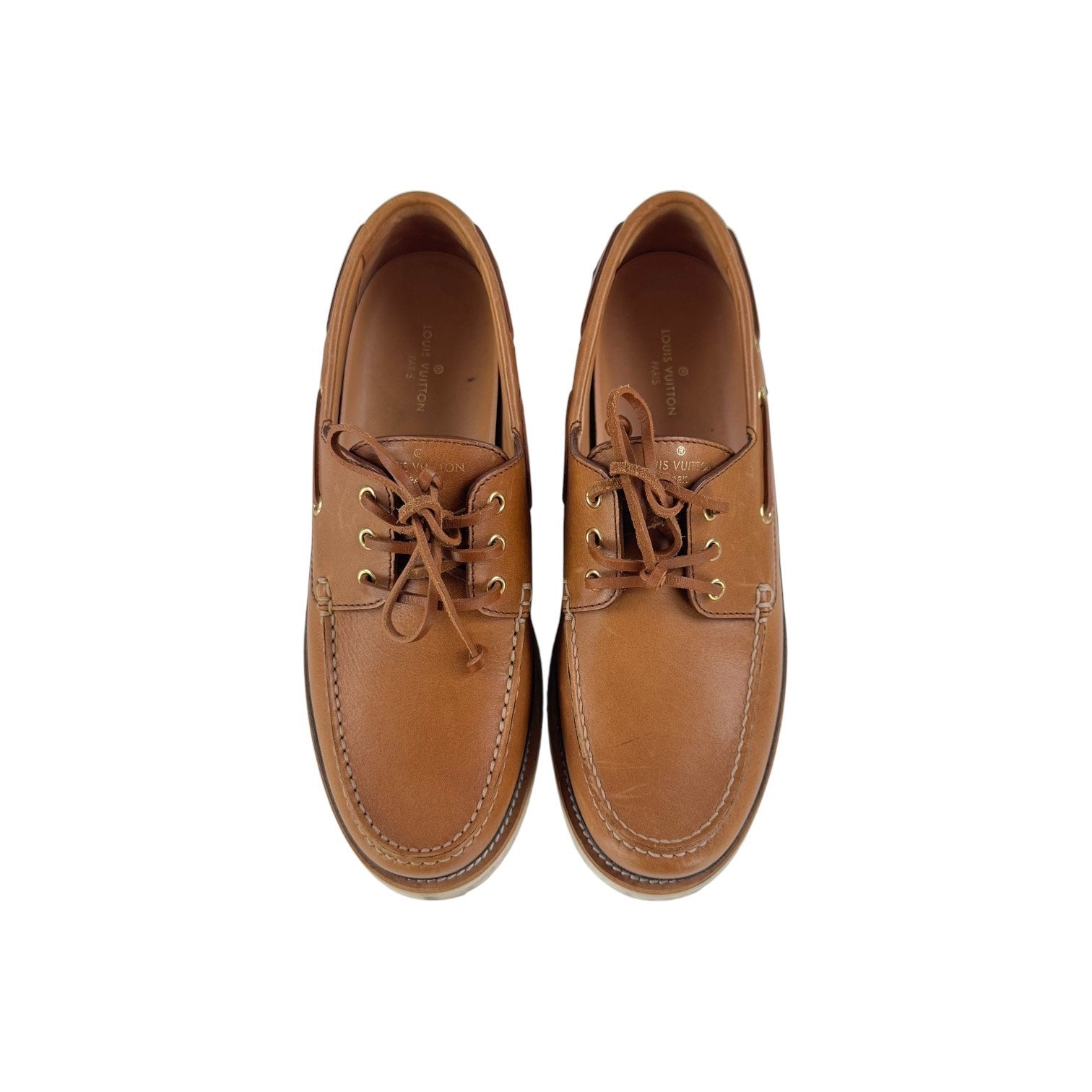 Louis Vuitton Leather Summerland Boat Shoes