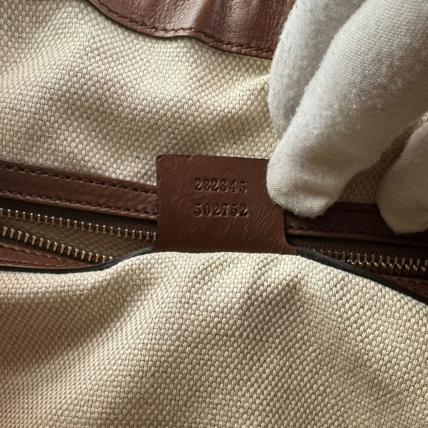 Gucci Diamante Leather Village Double G Hobo Bag
