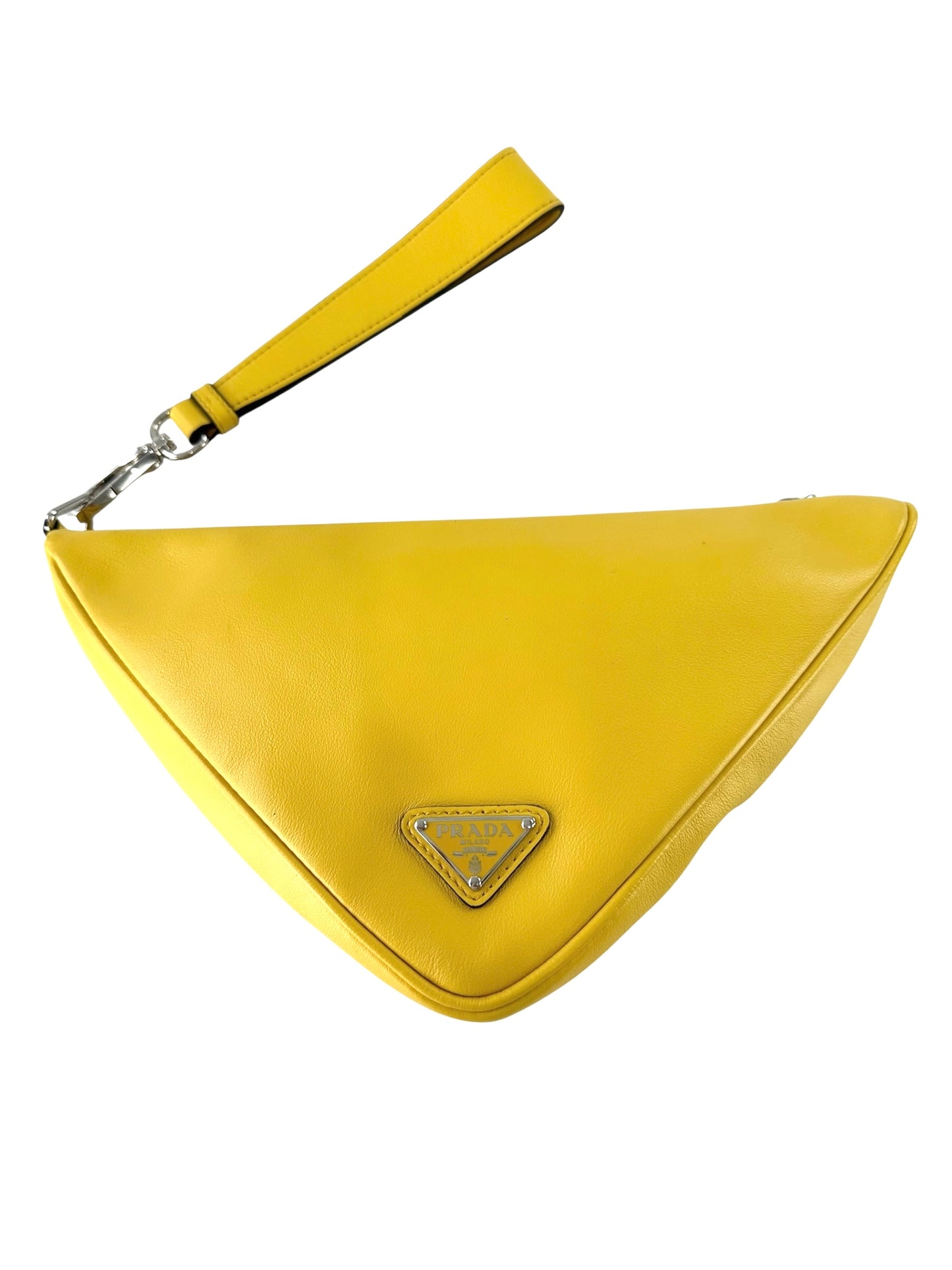 Prada Grace Lux Triangle Wristlet Pouch