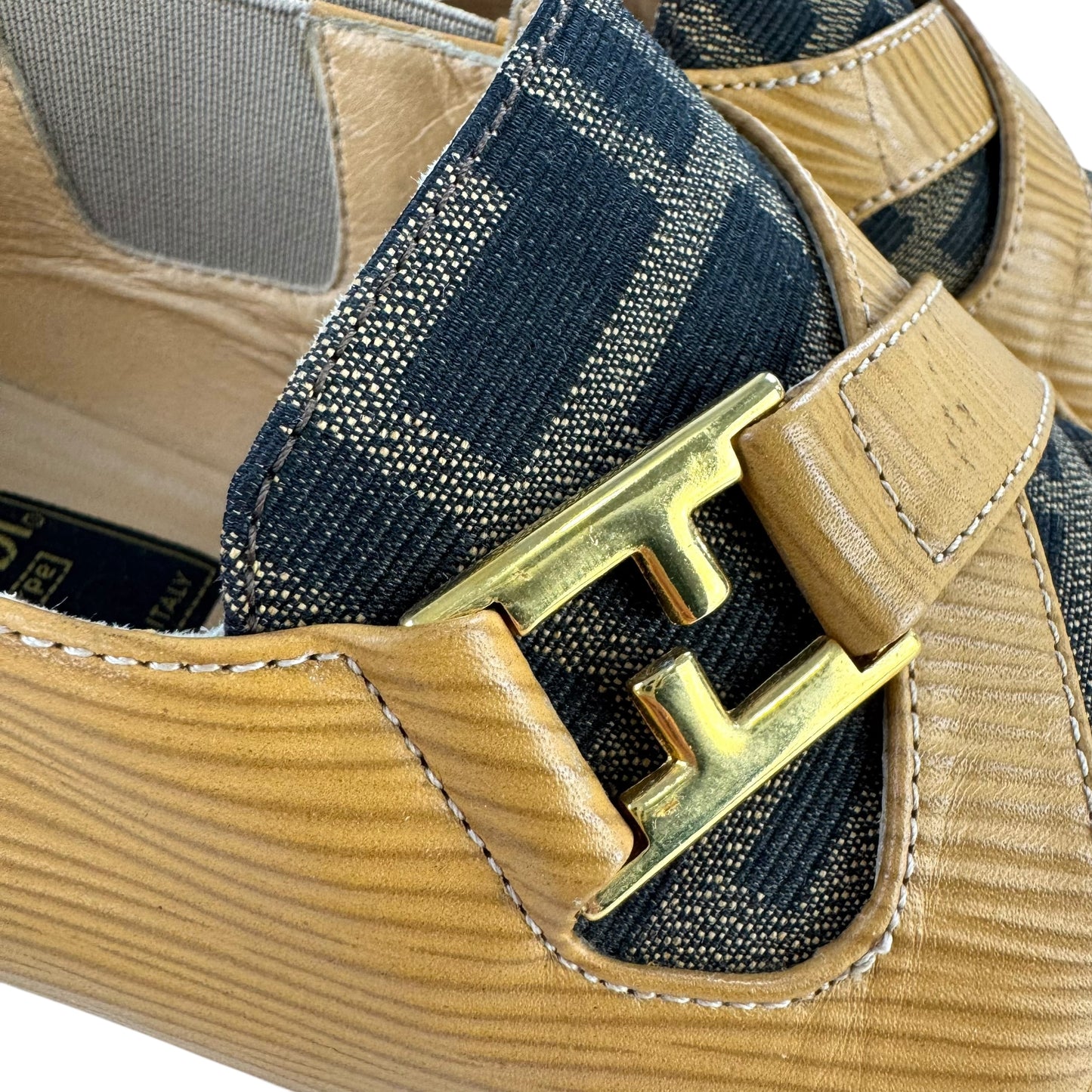 Fendi Vintage Zucca Flats