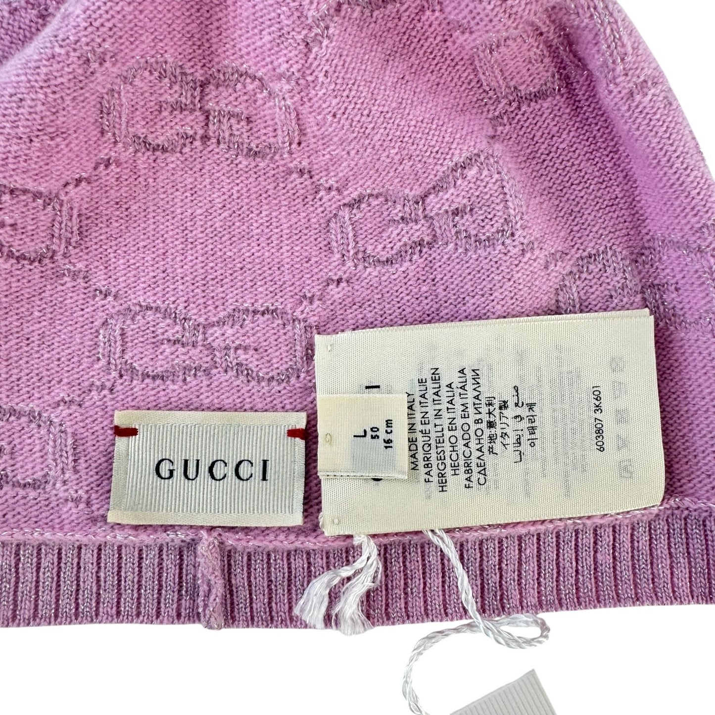 Gucci Monogram Pink Kid’s Beanie