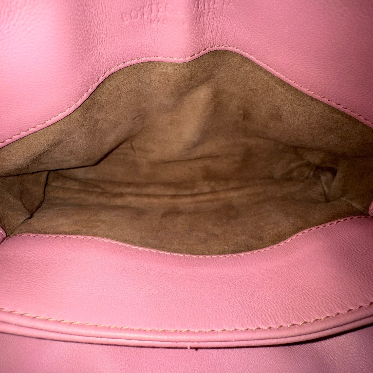 Bottega Veneta Pink Intrecciato Leather Olimpia Crossbody Bag