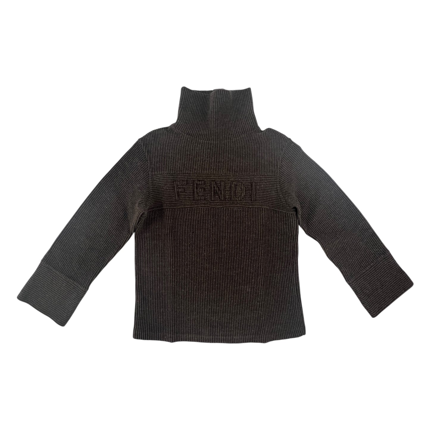 Fendi Vintage Knit Ribbed Sweater & Skirt Set