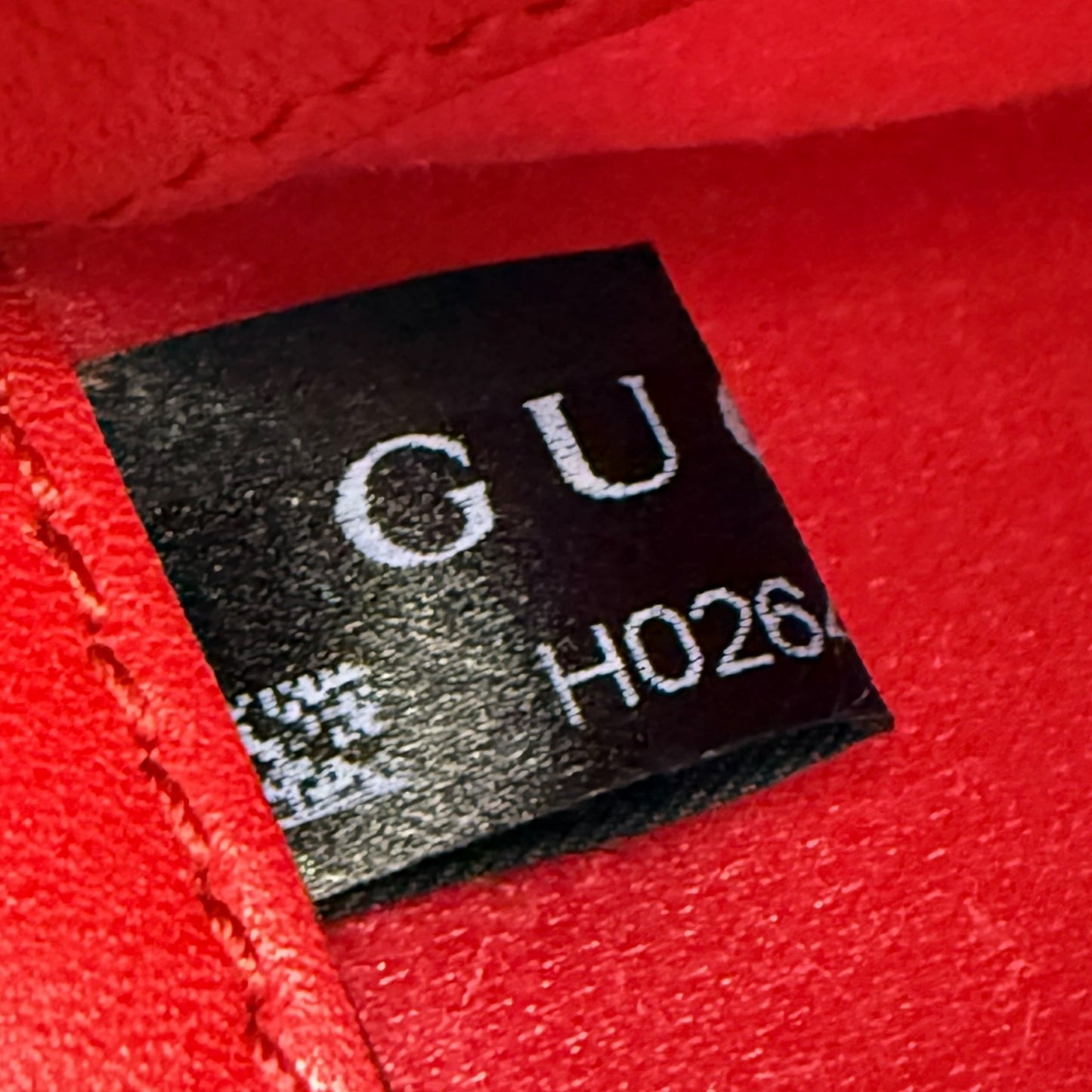 Gucci Red Velour G Rhinestone Shoulder Bag