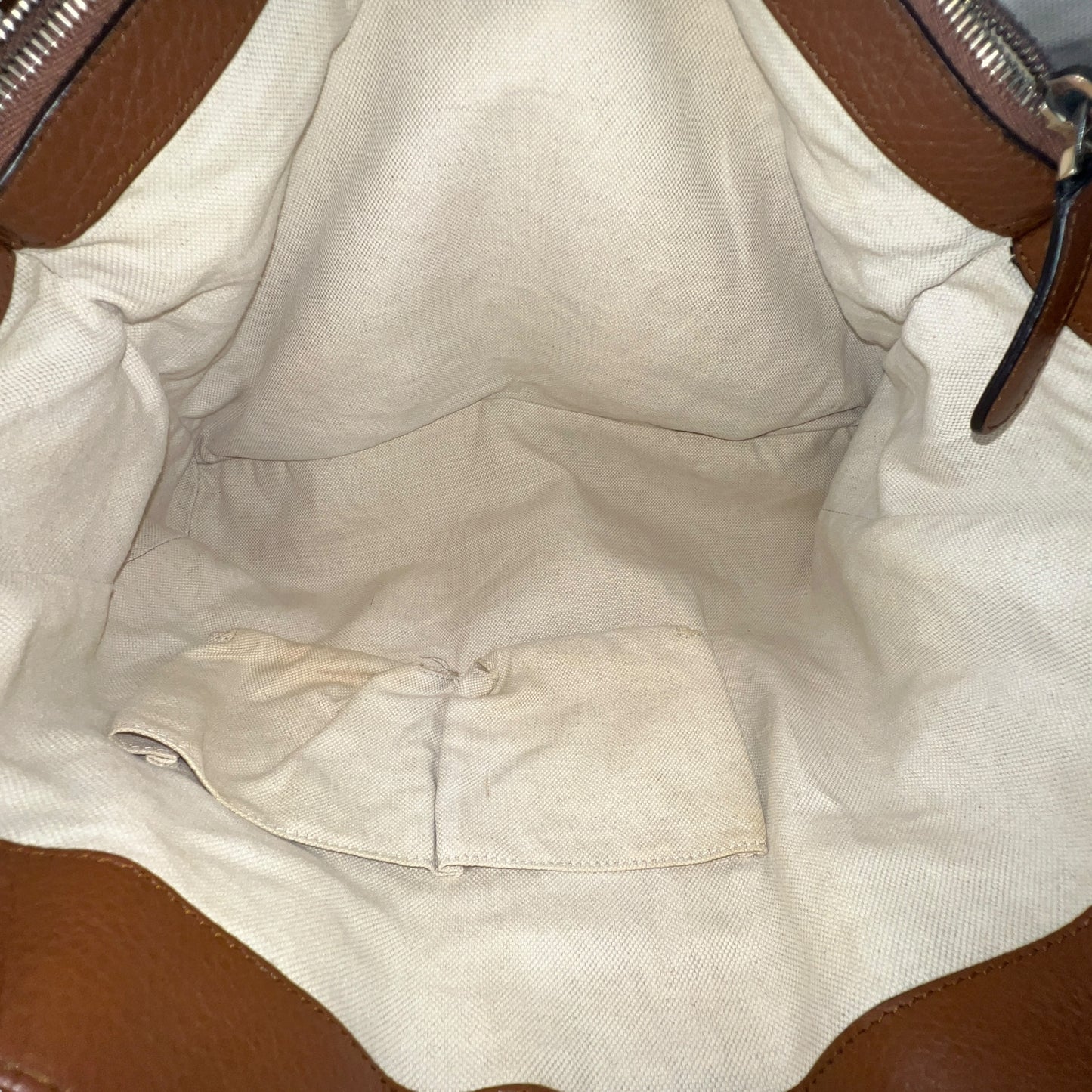 Gucci Monogram Leather Bow Tote Bag