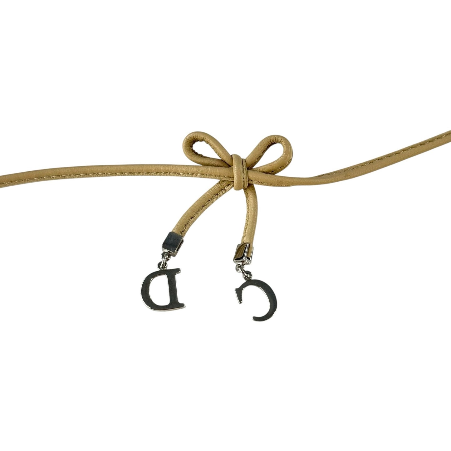 Dior Vintage CD Bow Choker Necklace