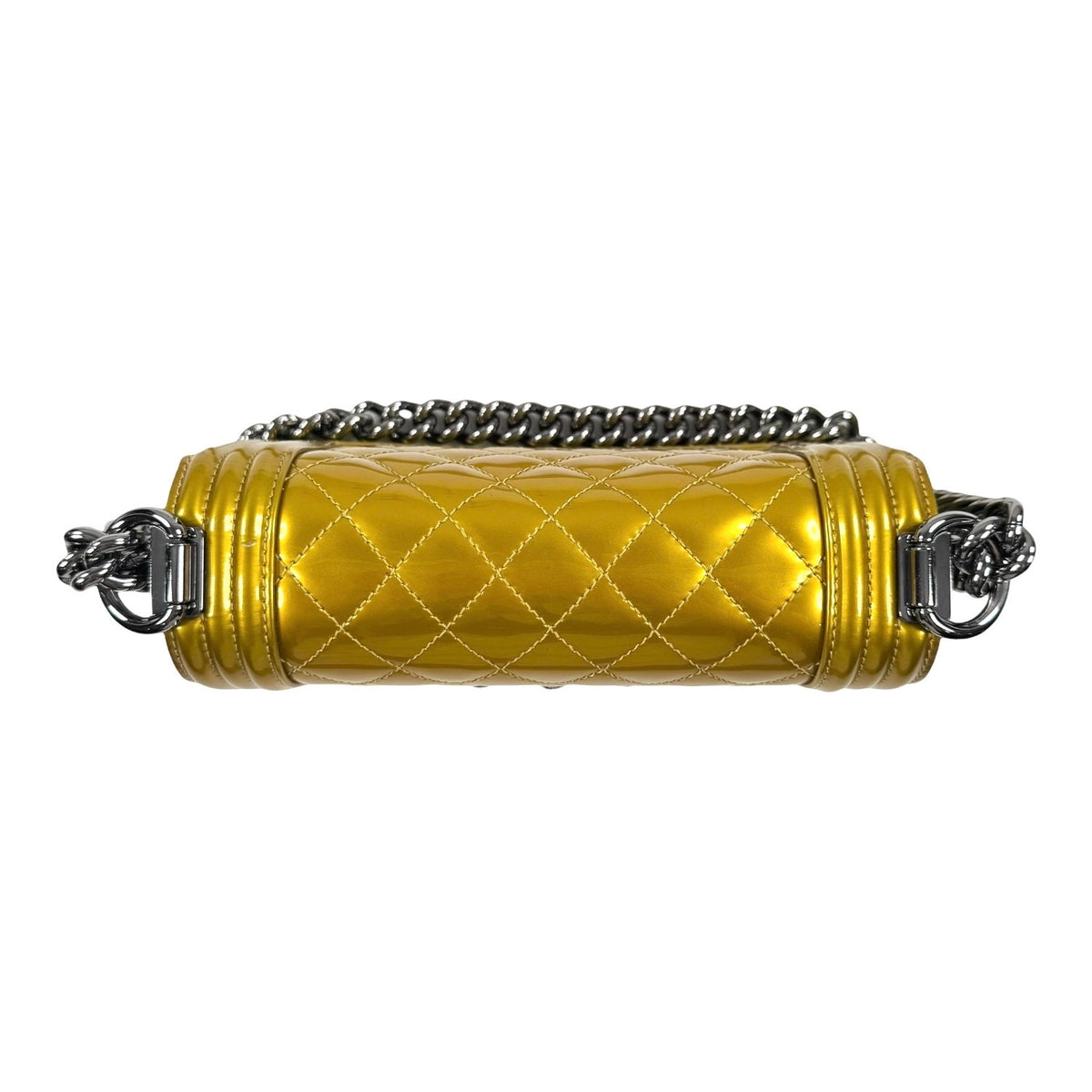 Chanel Small Patent Leather Boy Bag