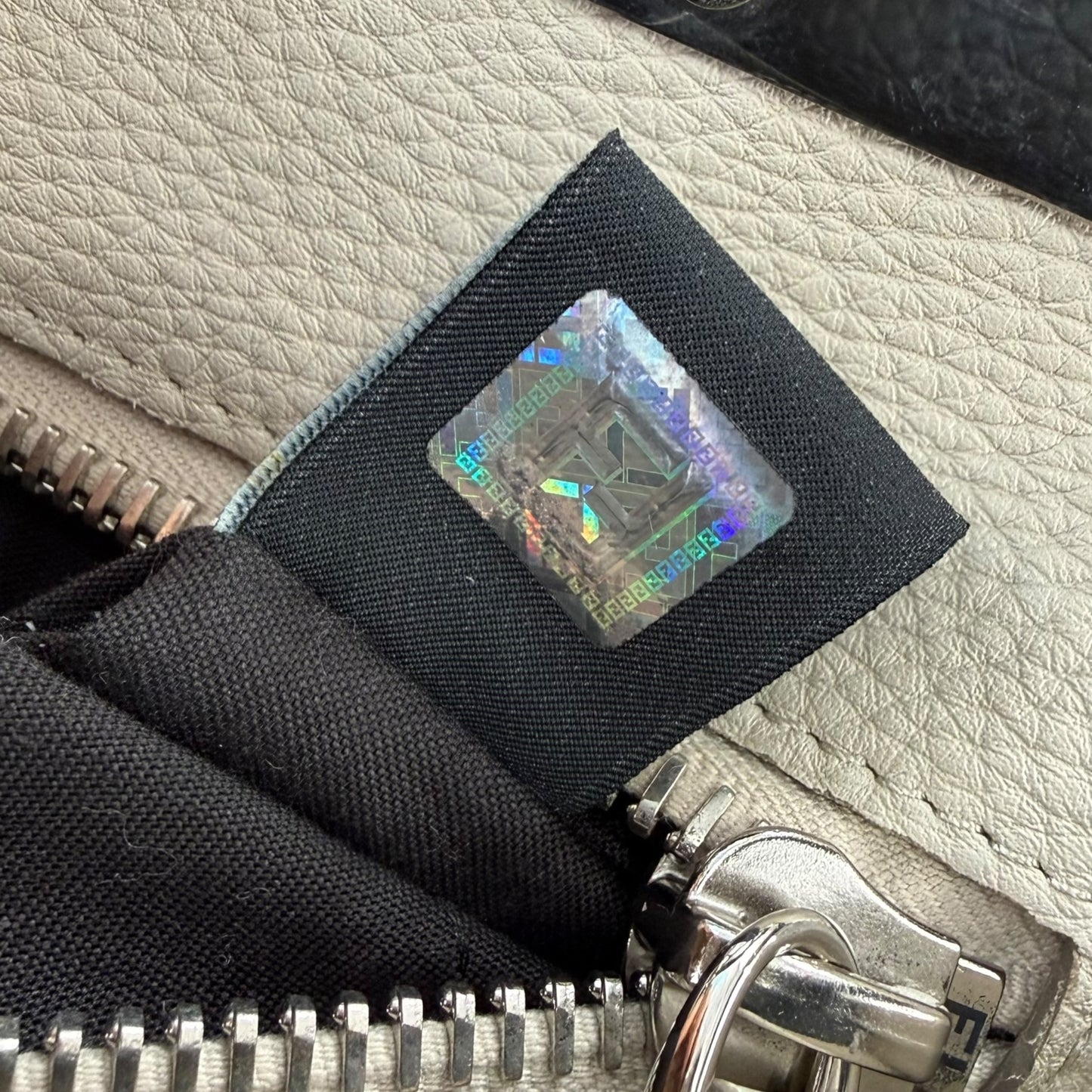 Fendi Cuoio Romano Selleria Bi-Color Medium Peekaboo Two-Way Handbag