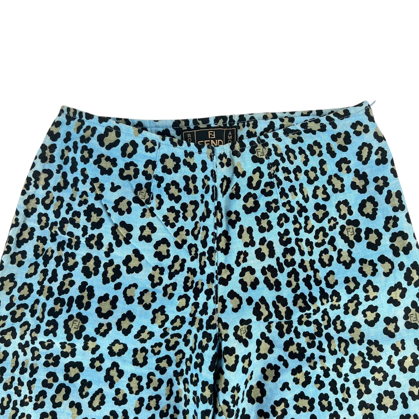 Fendi Vintage Leopard Print Capris