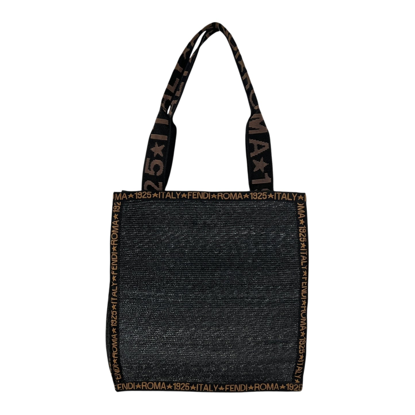 Fendi Vintage Raffia Tote Bag