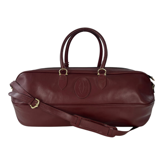Cartier Vintage Leather Duffel Bag