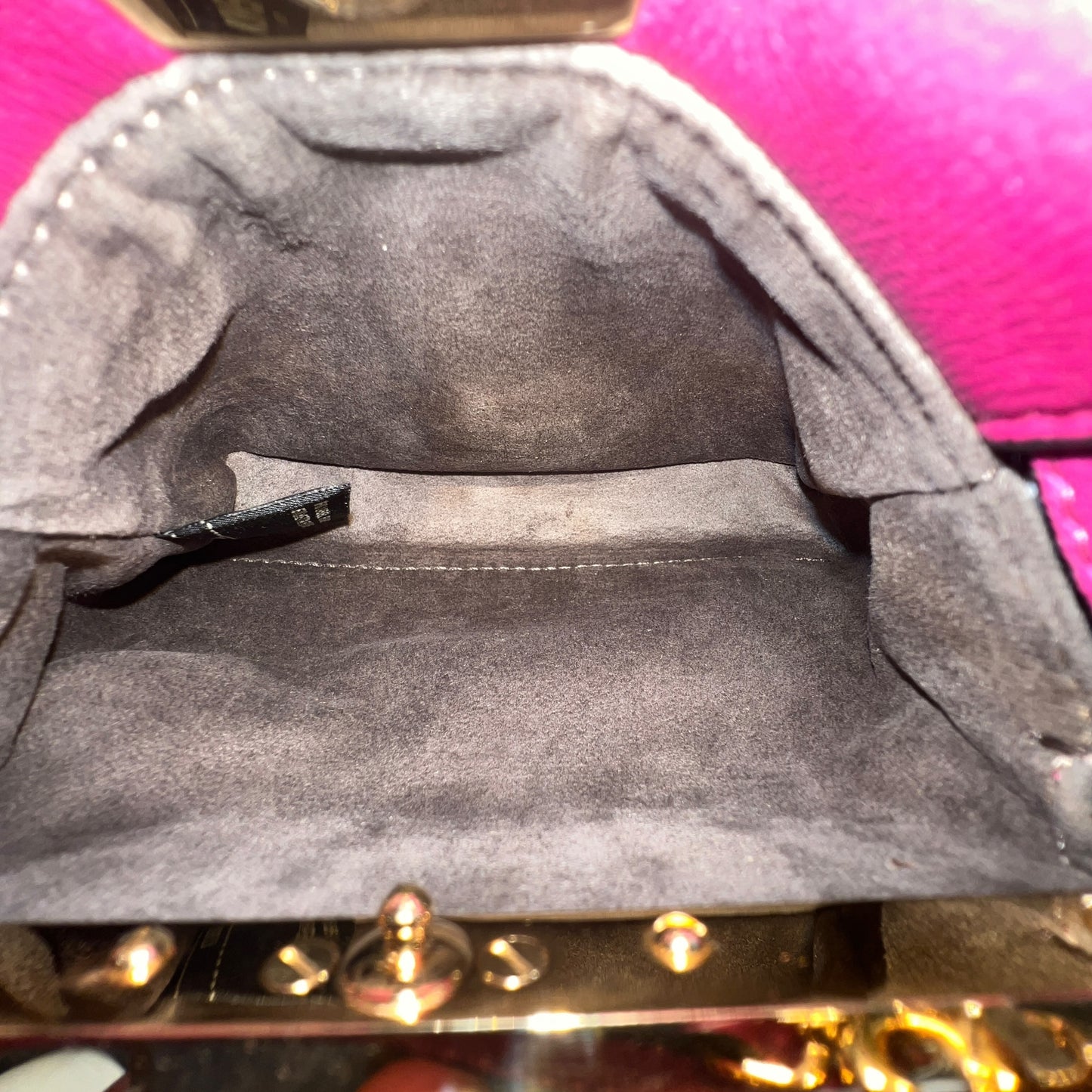 Fendi Magenta Mini Peekaboo Bag