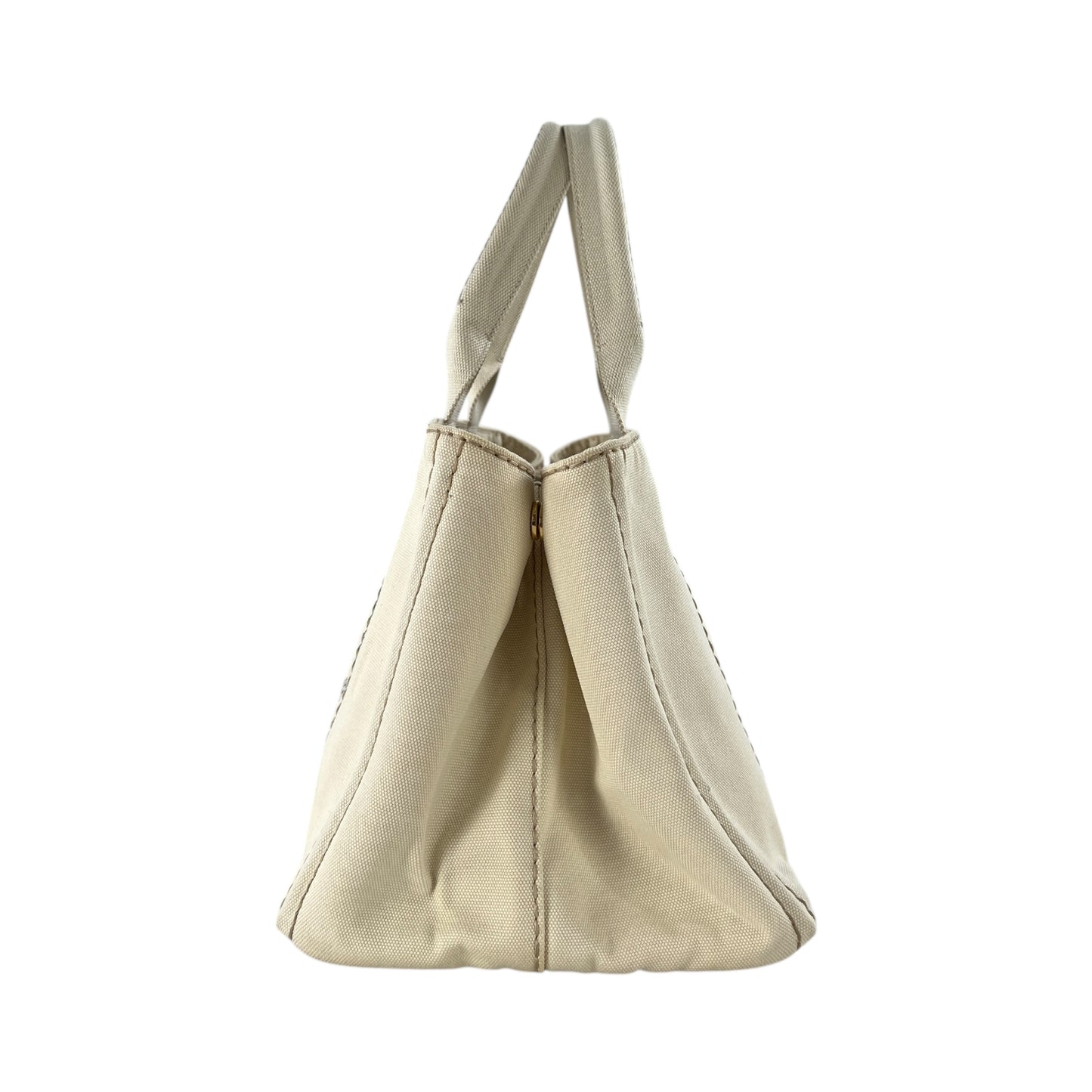 Prada Cream Canapa Tote Bag
