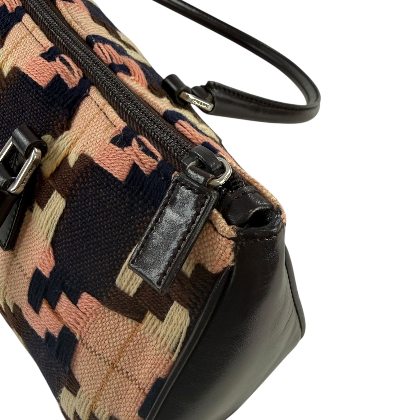 Prada Multicolor Knit Shoulder Bag