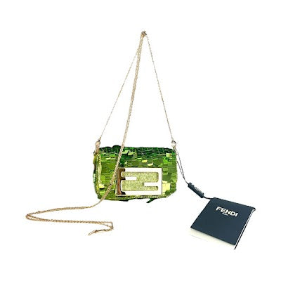 Fendi Nano Sequin Baguette Bag
