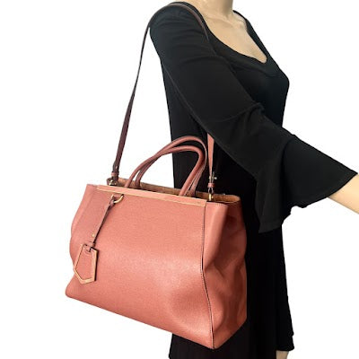 Fendi 2Jour Leather Two-Way Bag