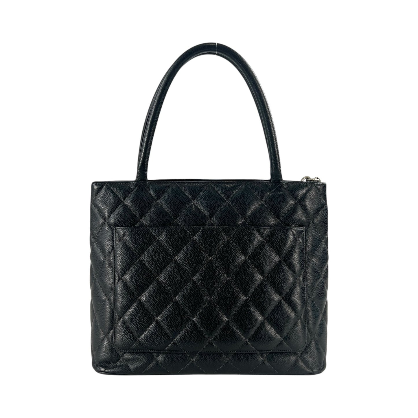 Chanel CC Caviar Leather Medallion Shoulder Bag