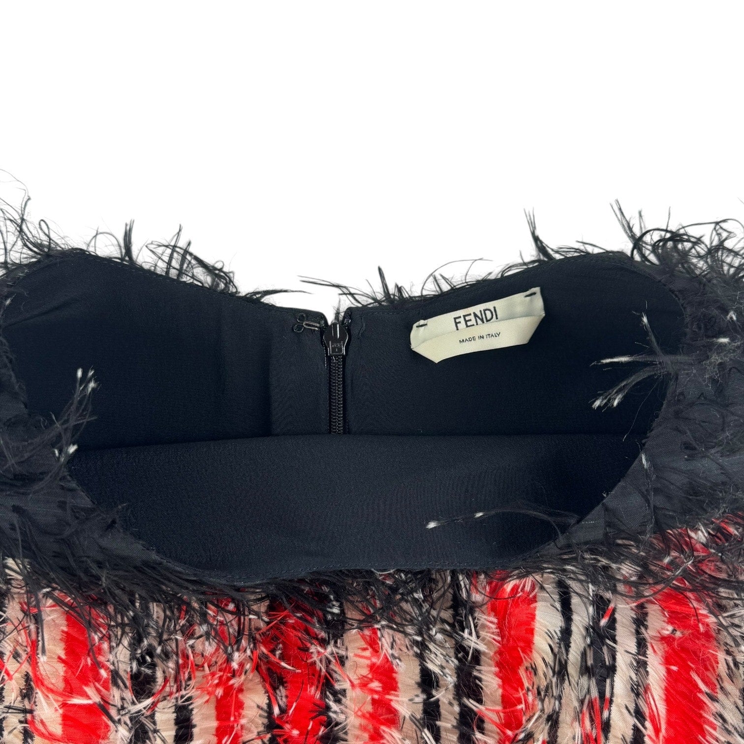 Fendi Feather Fringe Dress