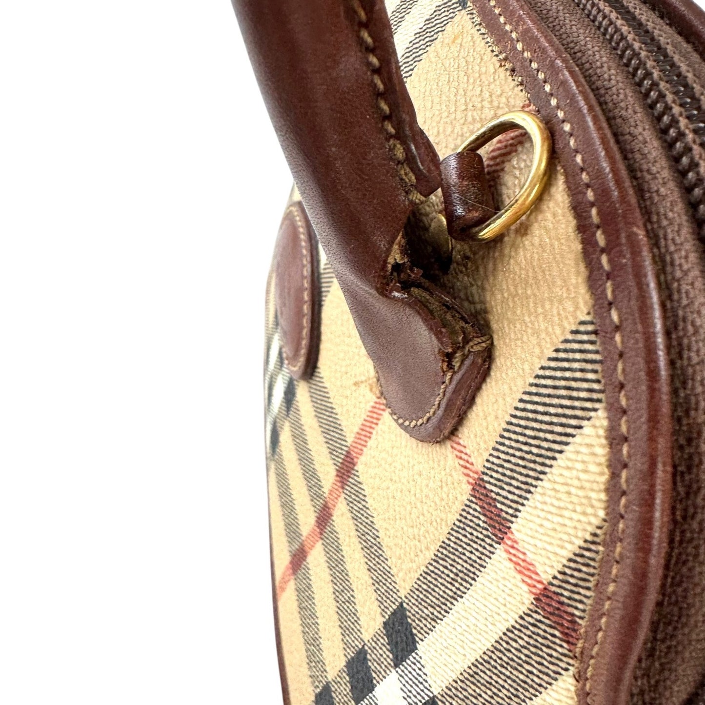 Burberry Nova Check Shadow Mini Dome Handbag