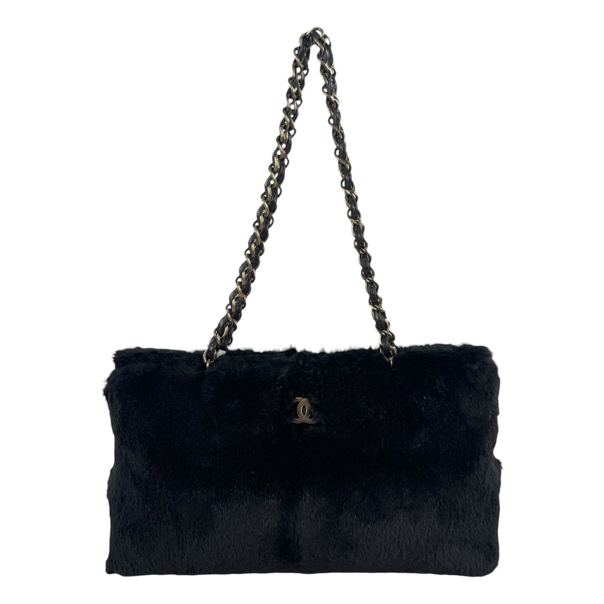 Chanel Vintage Rabbit Fur Shoulder Bag