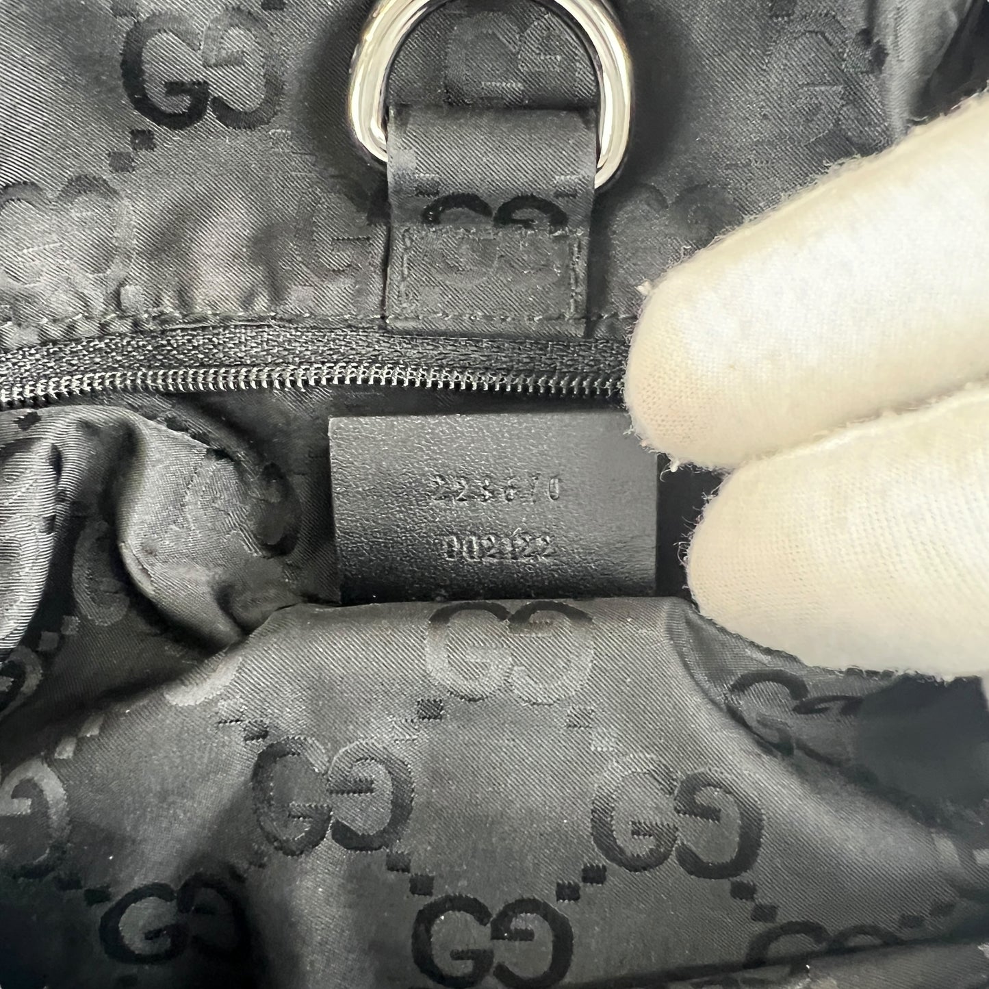 Gucci Monogram Nylon Backpack