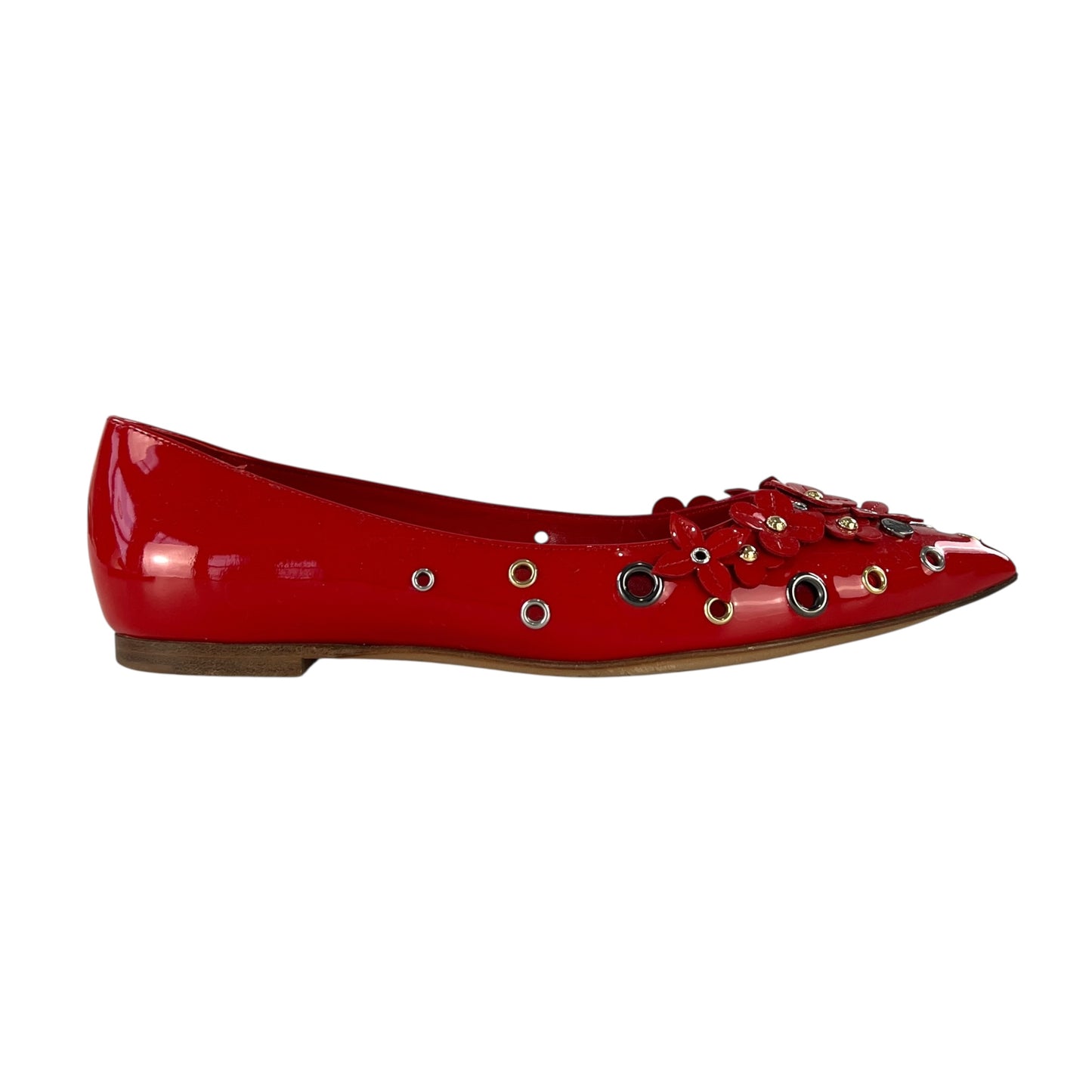 Louis Vuitton Vernis Flower Flats