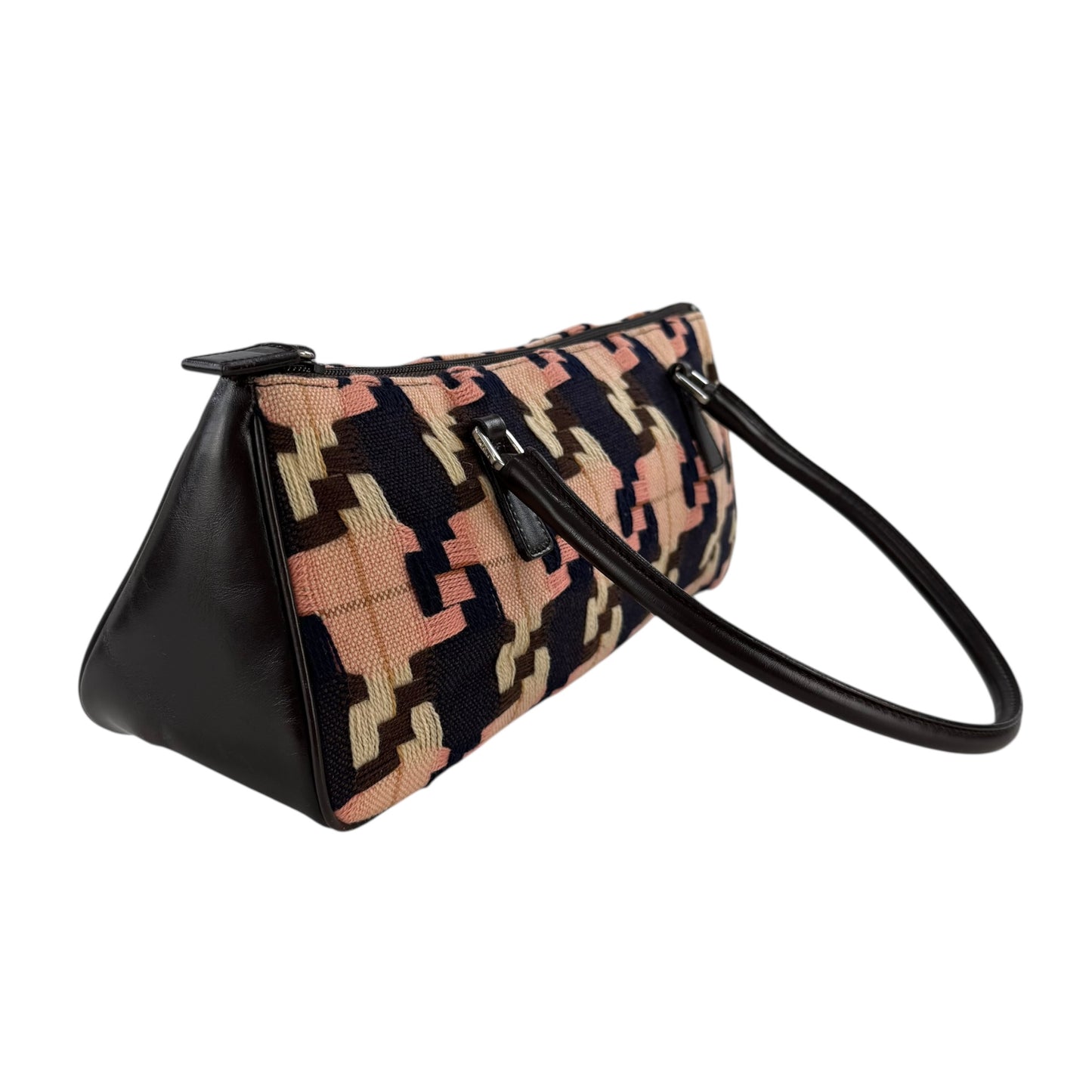 Prada Multicolor Knit Shoulder Bag