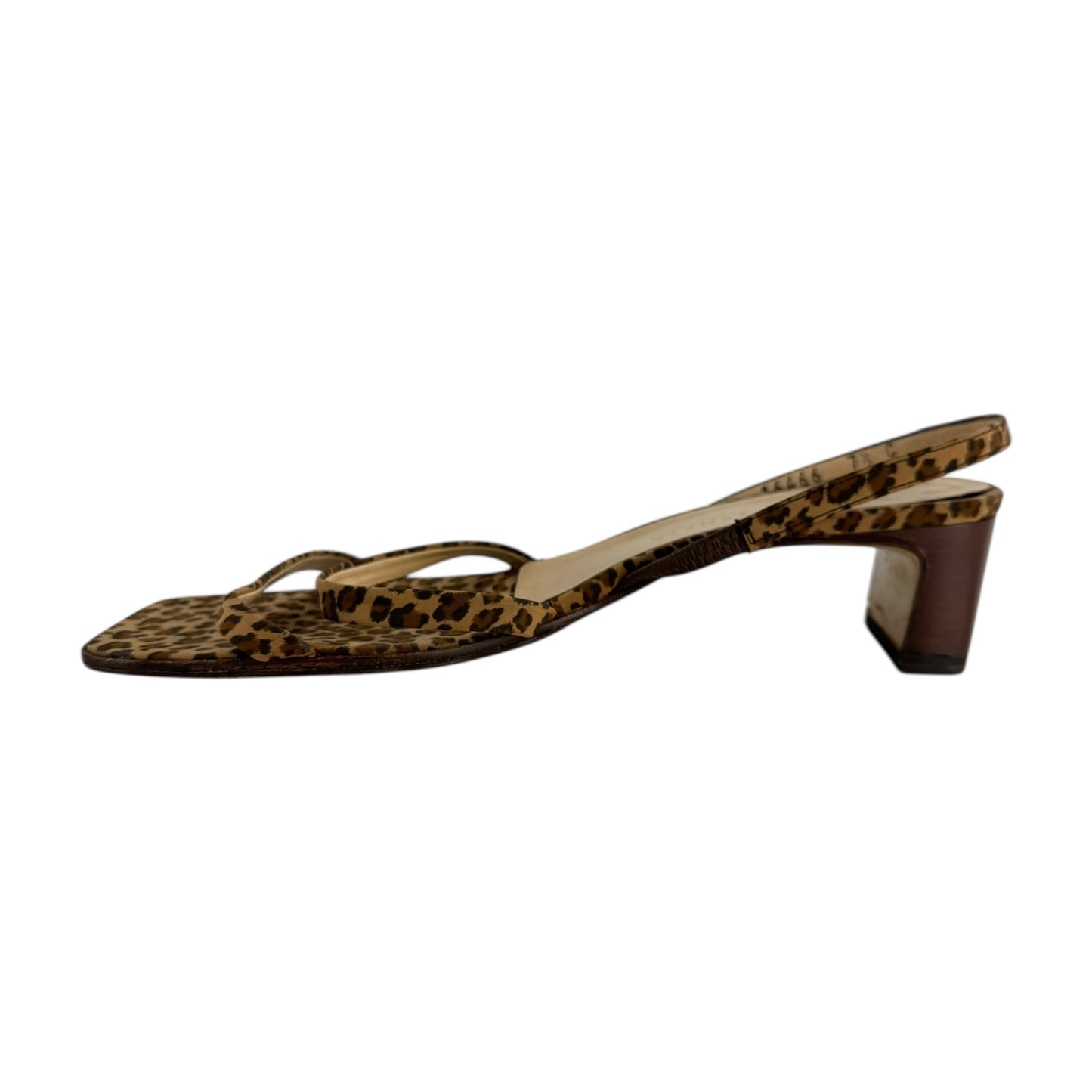Bottega Veneta Leopard Print Slingback Sandals