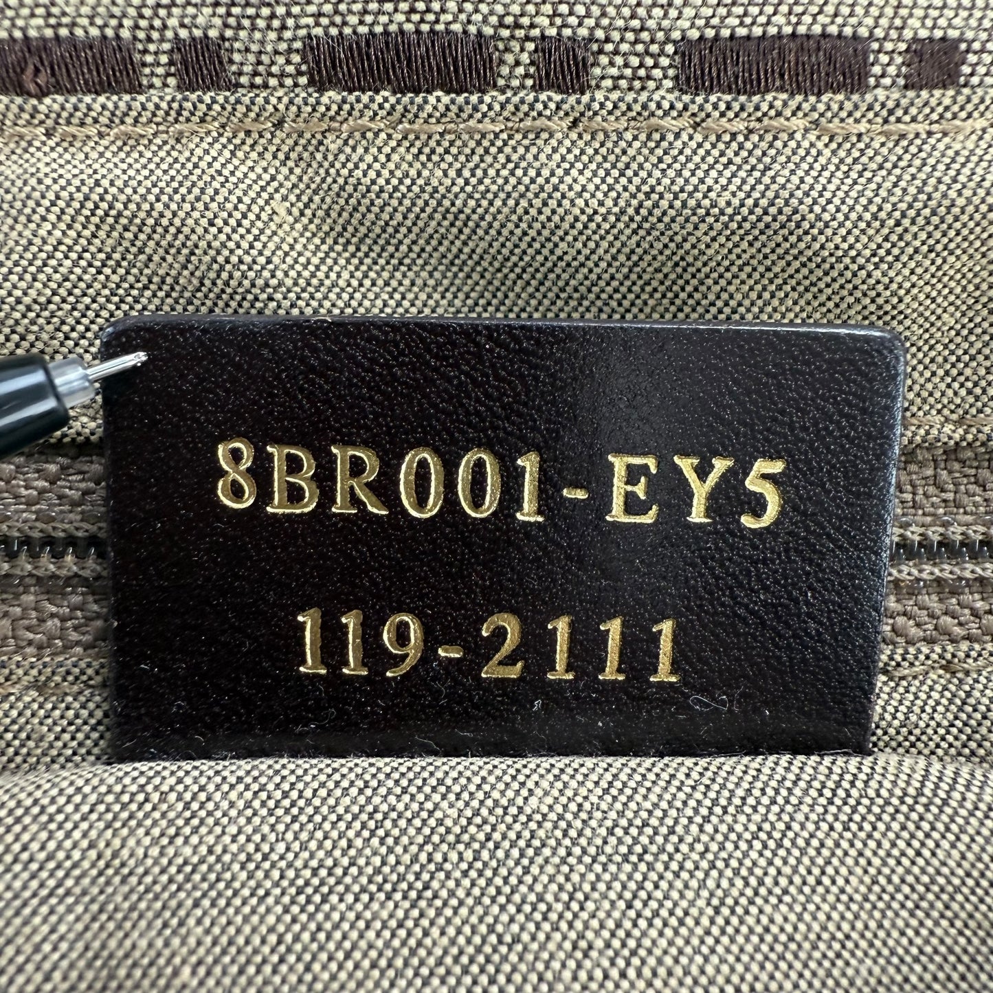 Fendi Zucchino Mamma Baguette Shoulder Bag