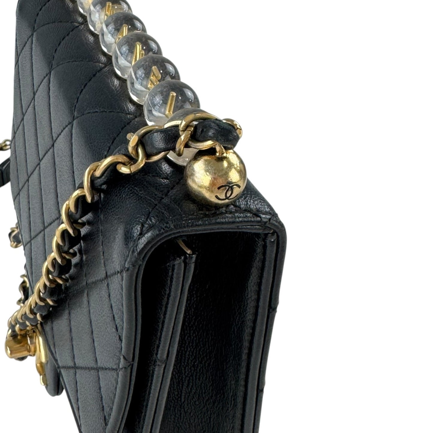 Chanel Chic Faux Pearl Mattelasse Flap Bag