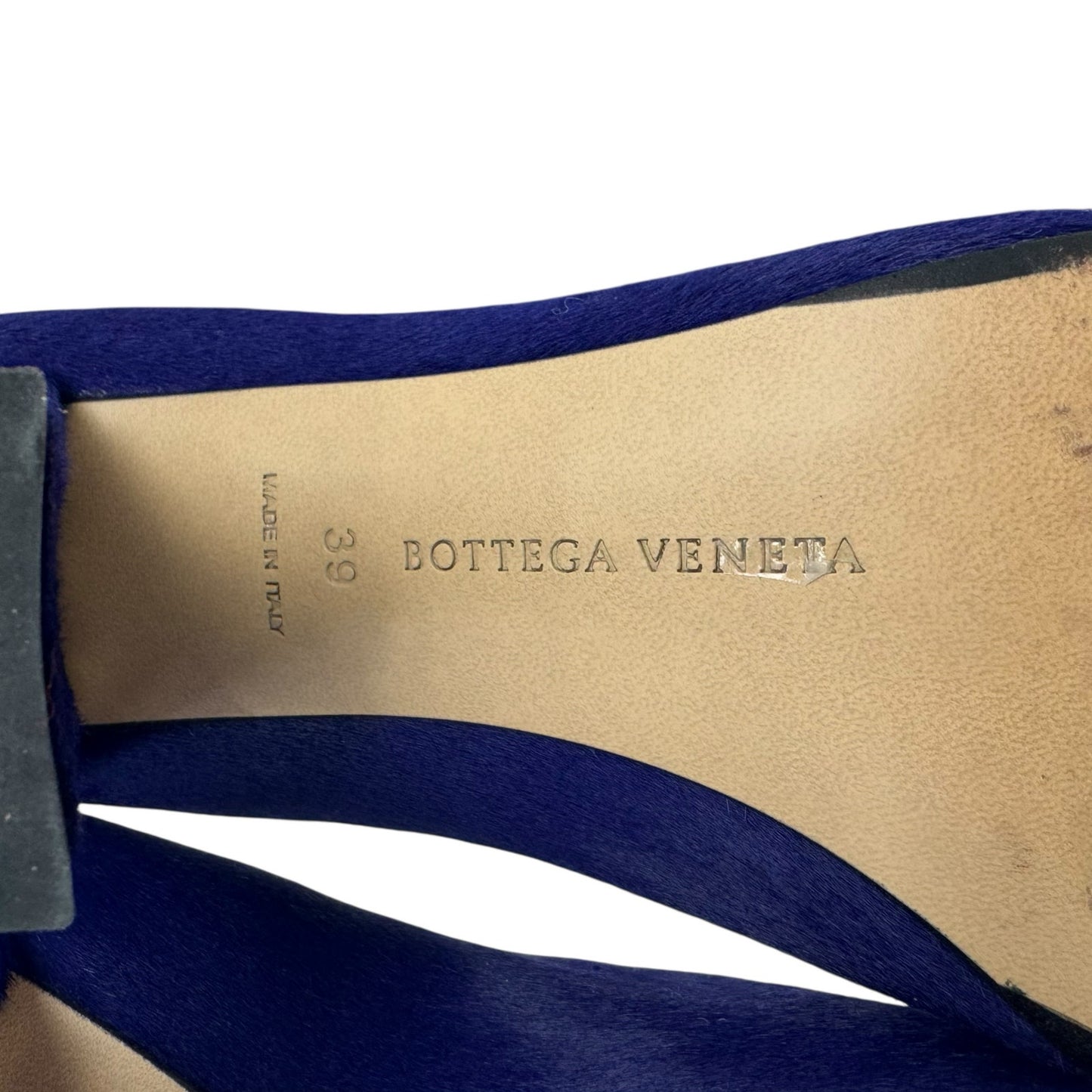 Bottega Veneta Purple Calf Hair Almond Pumps