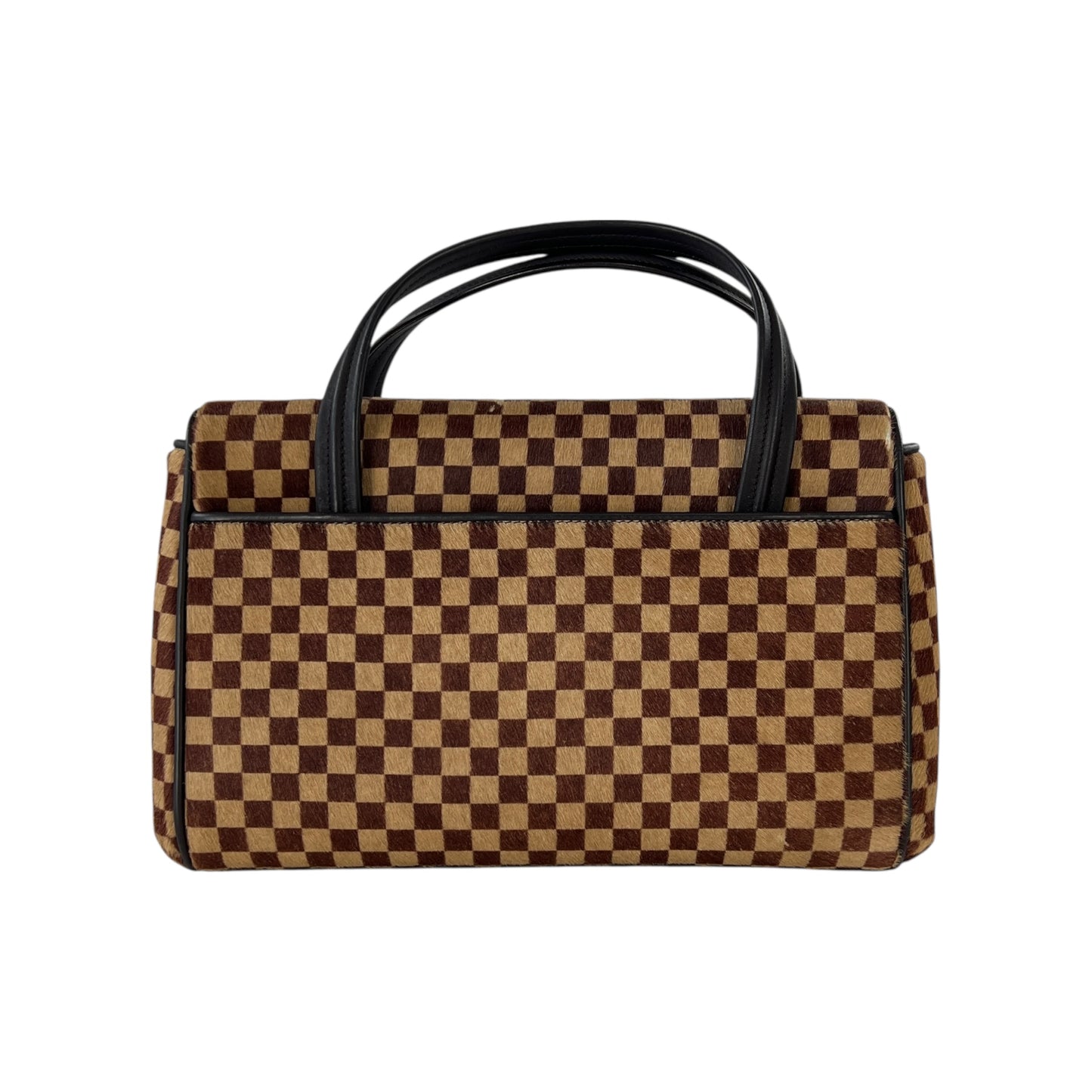 Louis Vuitton Vintage Damier Sauvage Calf Hair Handbag