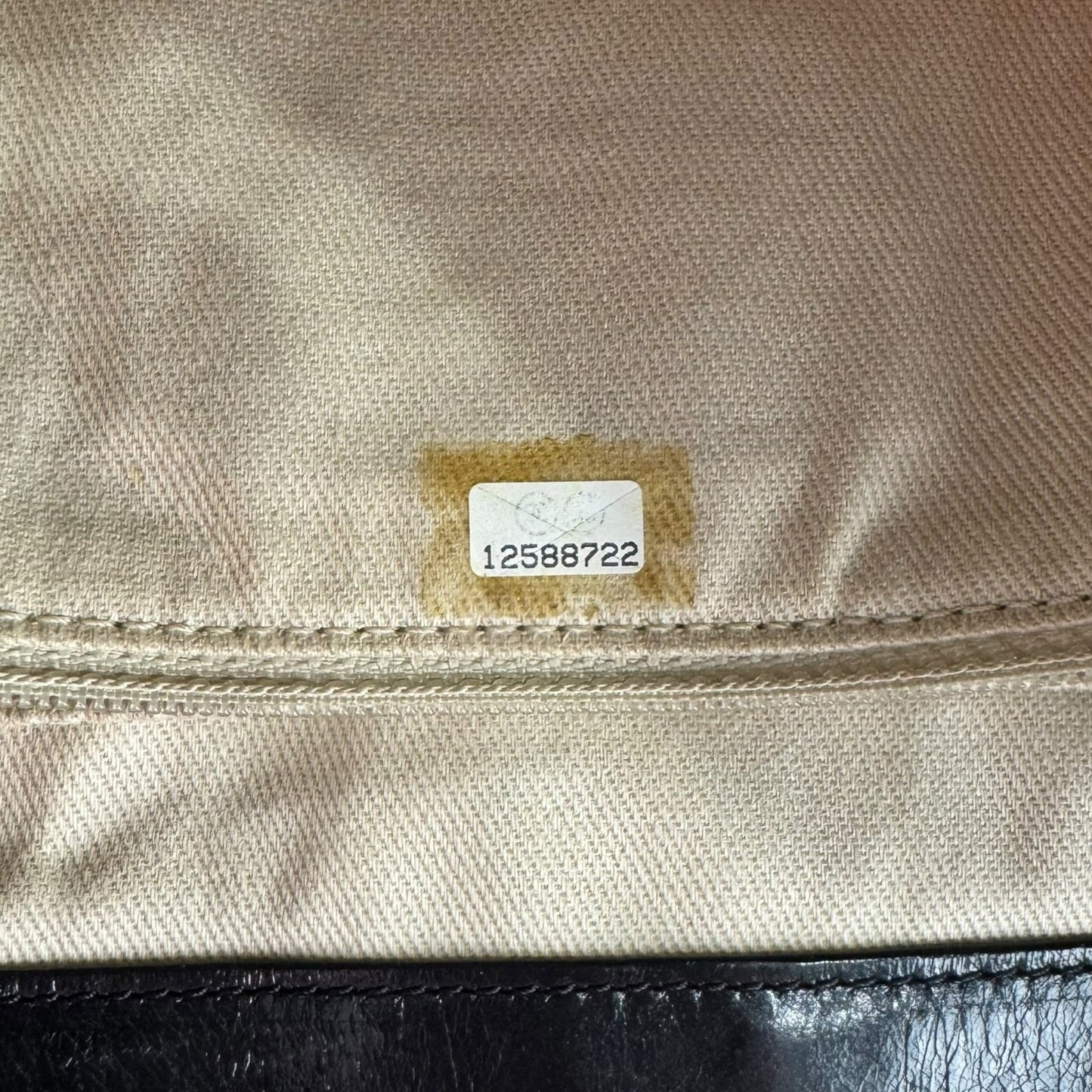 Chanel Glazed Leather Double Stitched Tote Bag