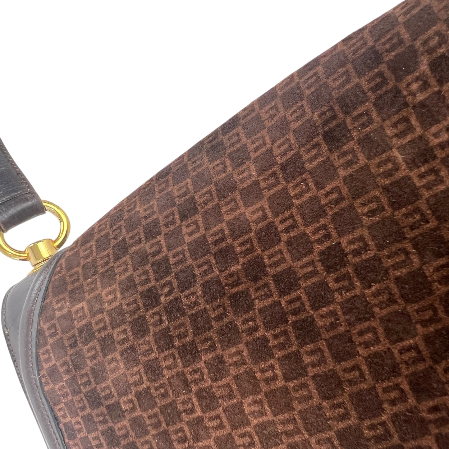 Gucci Vintage Suede Shoulder Bag