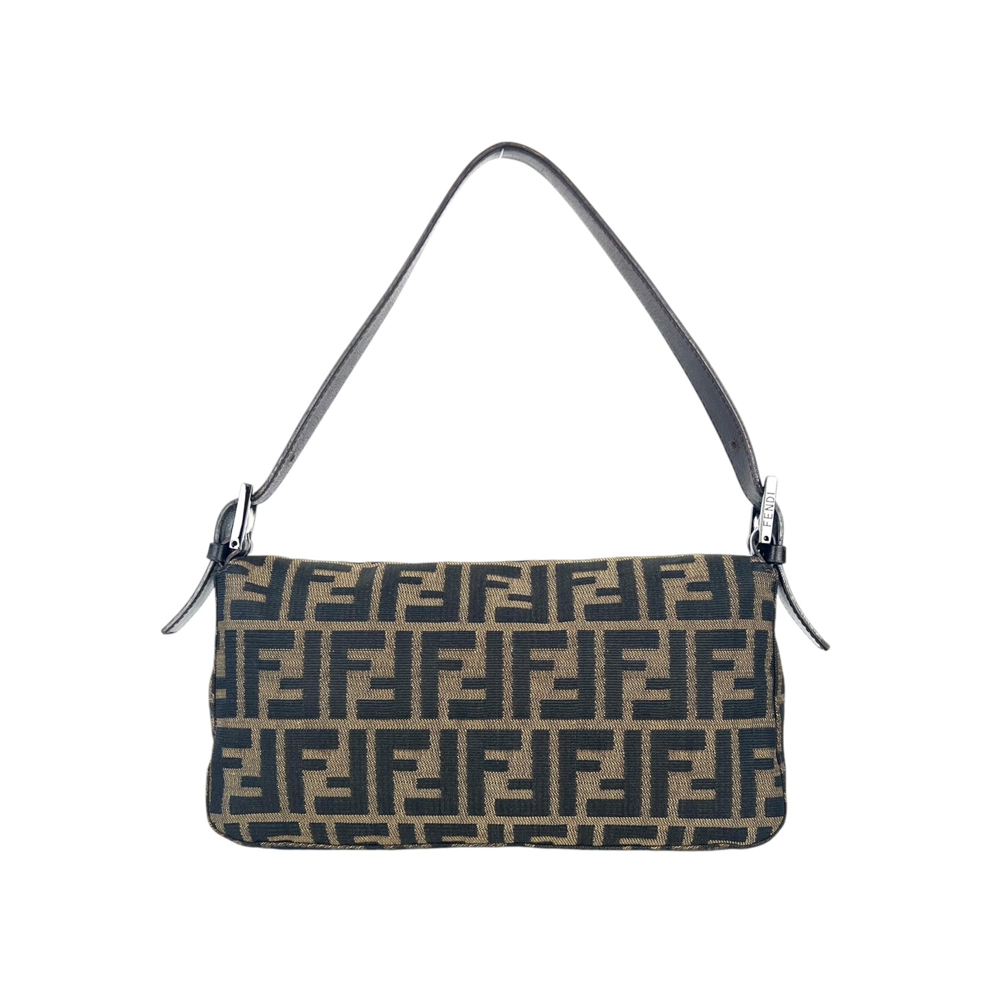 Fendi Vintage Zucca Canvas Baguette Shoulder Bag