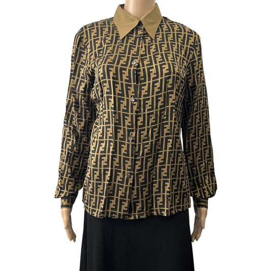 Fendi Vintage Zucca Blouse