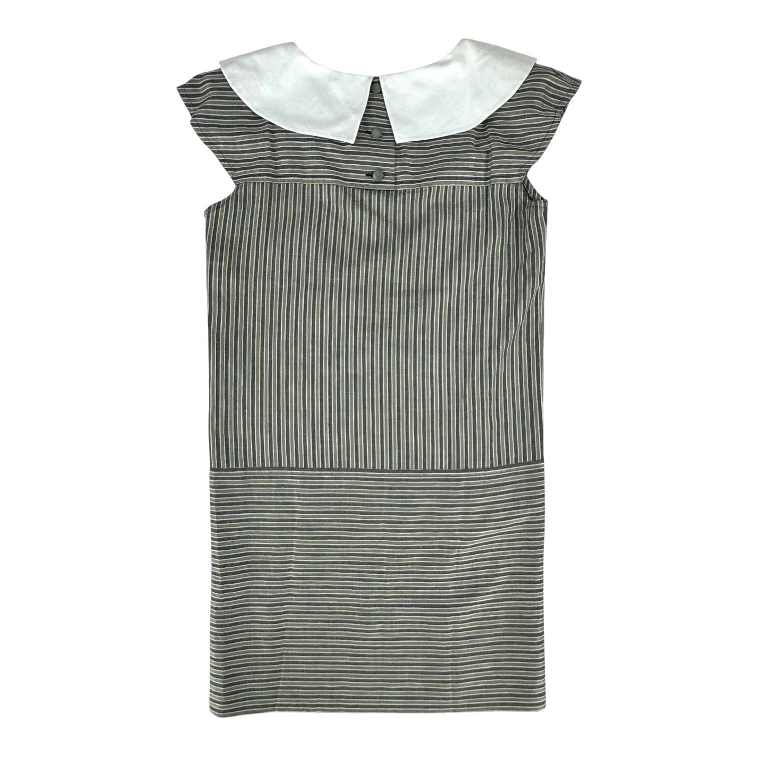 Dior Vintage Striped Collar Dress