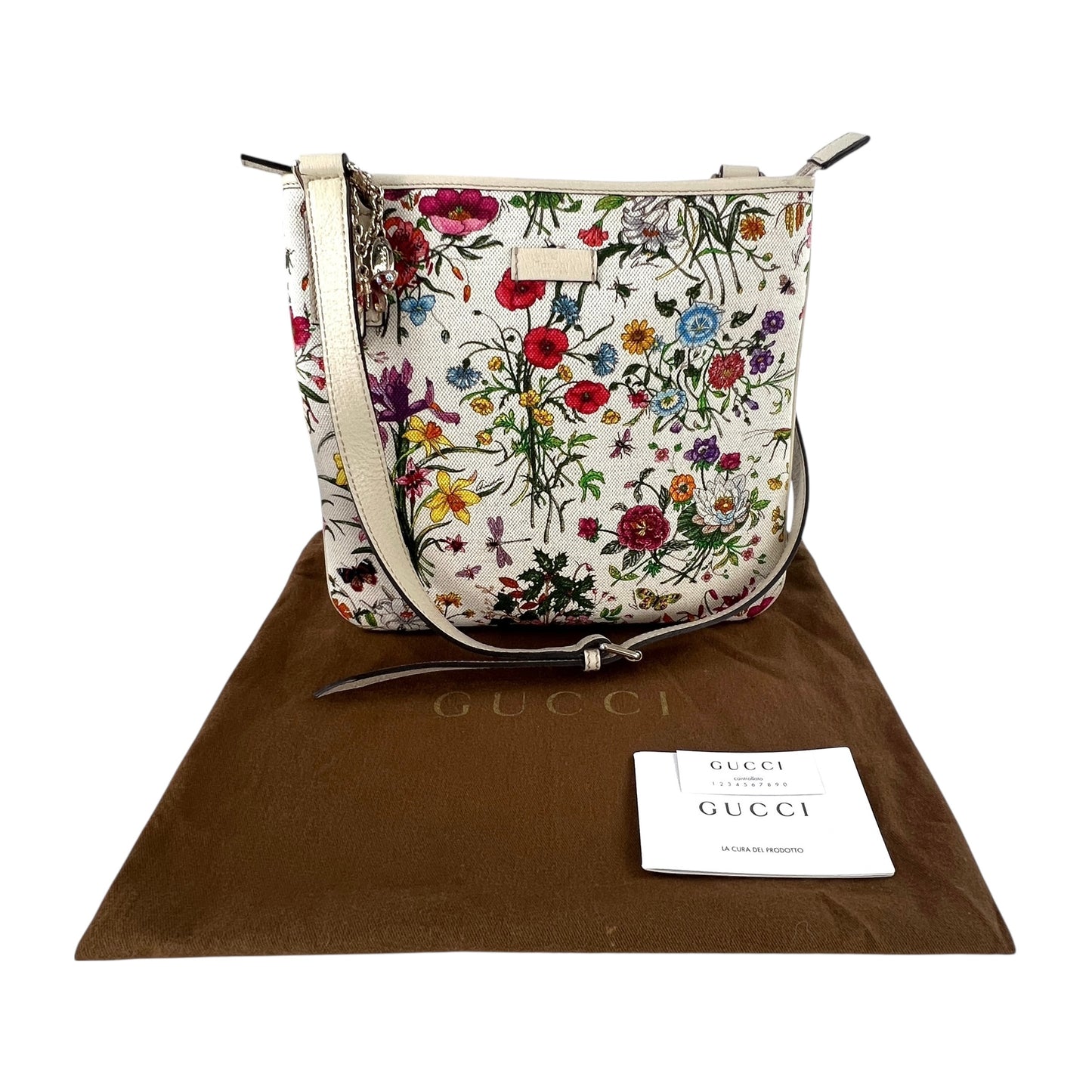 Gucci Flora Canvas Crossbody Bag