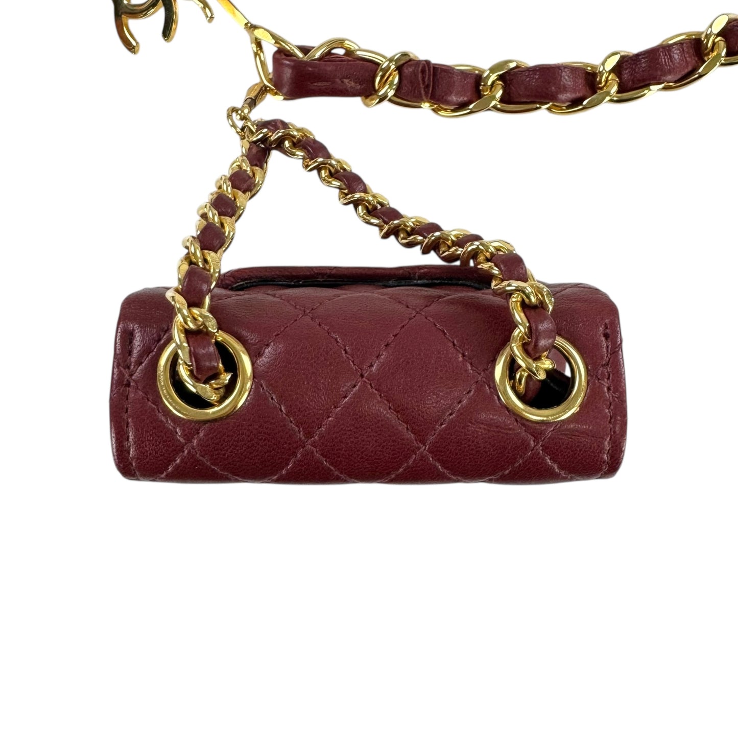 Chanel Vintage CC Belt & Mini Mattelase Flap Bag