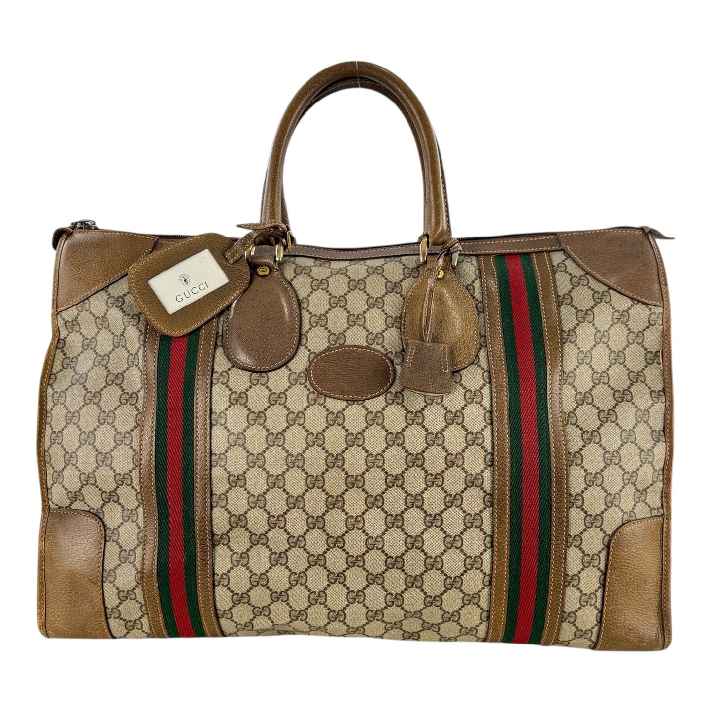 Gucci Vintage Monogram Sherry Line Travel Bag